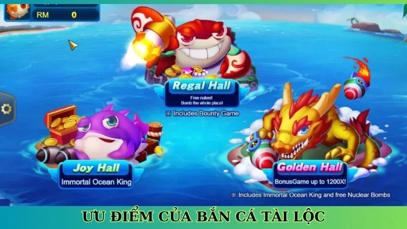Ưu điểm của bắn cá tài lộc Ưu điểm của bắn cá tài lộc