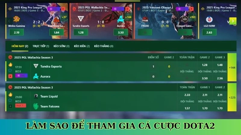 Làm sao để tham gia cá cược Dota2 Làm sao để tham gia cá cược Dota2