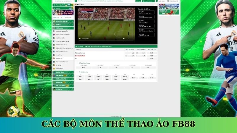 Các bộ môn thể thao ảo Fb88 Các bộ môn thể thao ảo Fb88